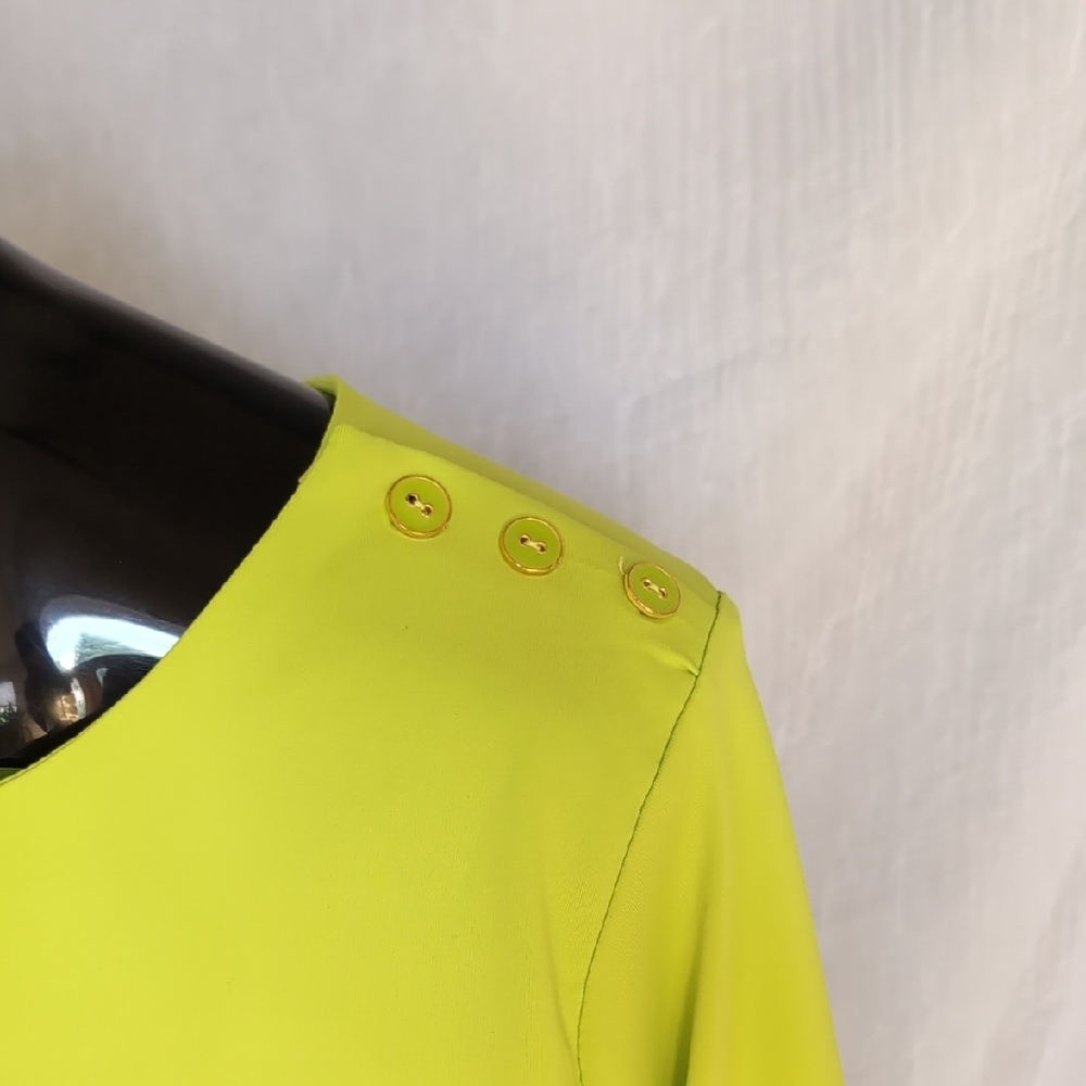 Peck & Peck Yellow, Green and Coral Blouses Classic Knit Tops - Picture 12 of 13